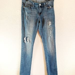 ROCK AND REPUBLIC BERLIN 6M JEANS DISTRESSING MEDIUM WASH